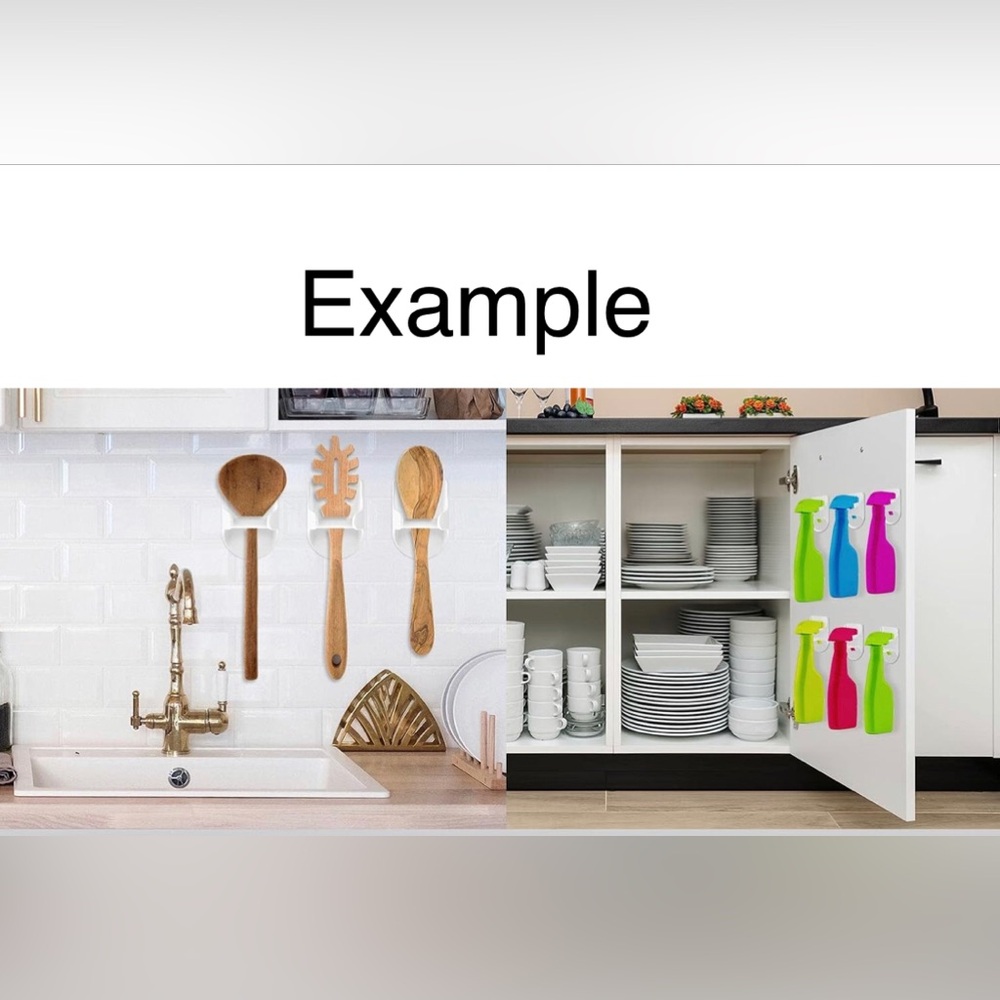 👻 Spray Bottle Hooks for Kitchen Cabinet Organization